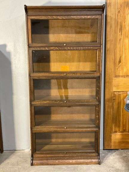 Gunn Sectional Barrister Bookcase with Five Glass-Front Sections