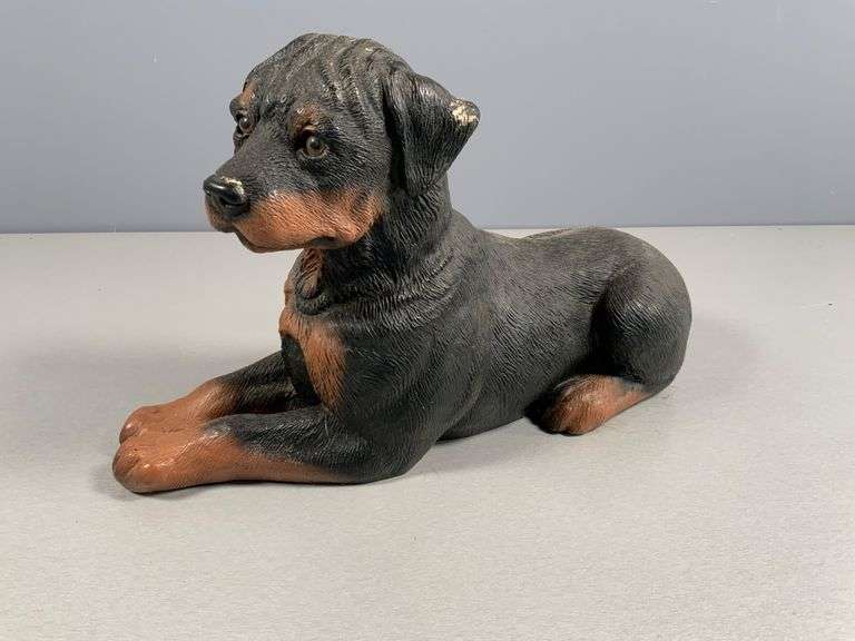 Rottweiler Dog Figurine