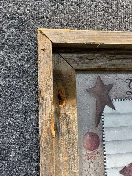 Framed Rustic Artwork Featuring ‘Great Old Apple Tree’ Motif