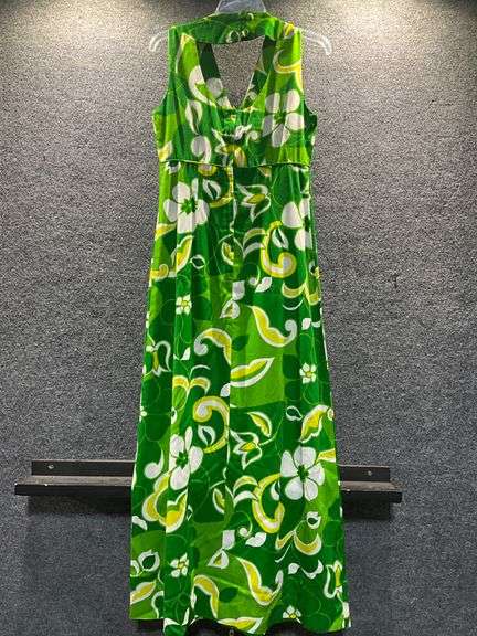Circa 1960s Hawaiian Maxi Dress by Fashion By Darina