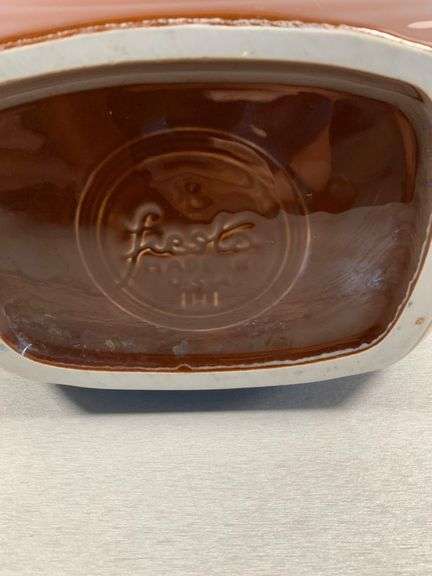 Fiesta Brown Disk Water Pitcher 7”