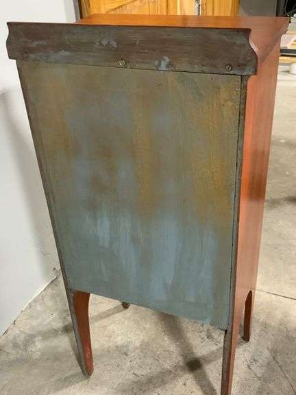 Wooden Music Cabinet With Single Door and Shelves