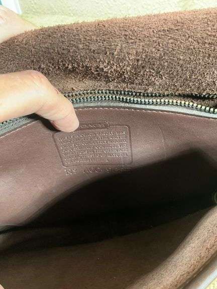 Coach Brown Leather Crossbody Bag with Adjustable Strap