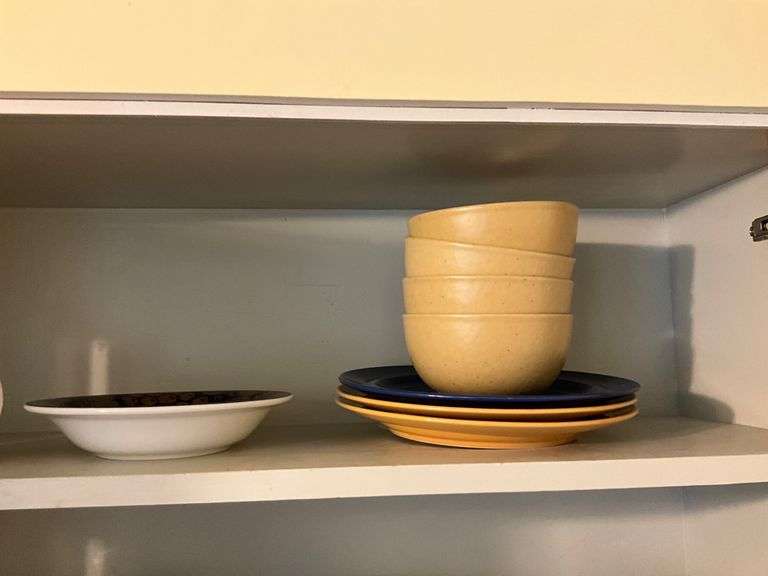 Pier 1 Dinnerware with Plates, Bowls, and Mugs