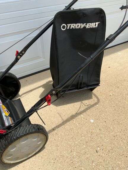 Troy-Bilt 21-Inch Self-Propelled Lawn Mower with Rear Bag and Mulching Capability