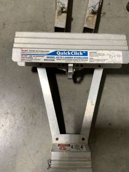 Aluminum Ladder Accessories, Including QuickClick Ladder Stabilizer and Ladder Jacks