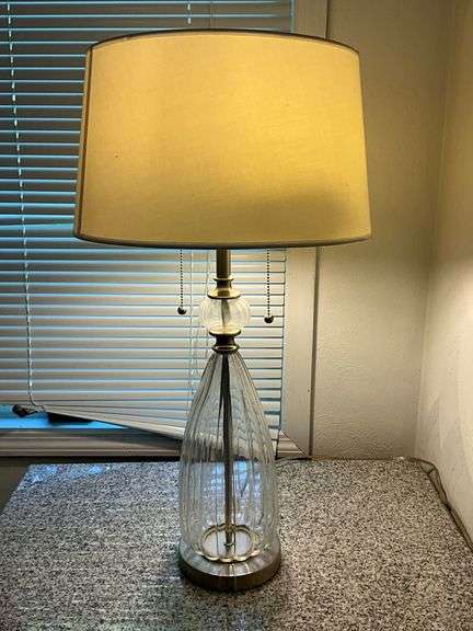 Table Lamp with Drum Shade and Accents