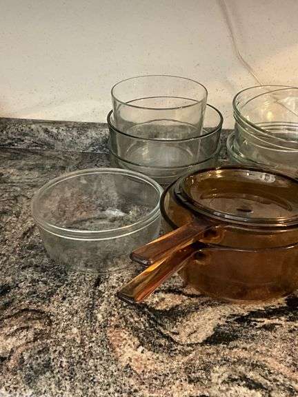 Clear and Amber Glass Cookware