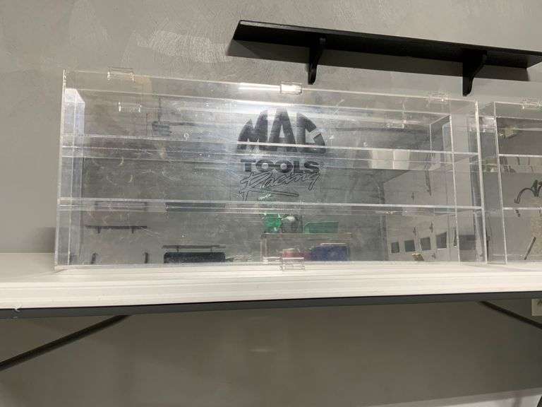 Two Mac Tools Clear Acrylic Display Cases