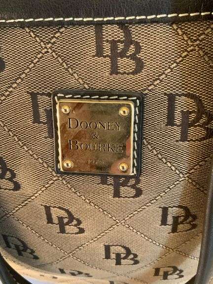 Dooney & Bourke Monogram Tote Bag with Leather Trim
