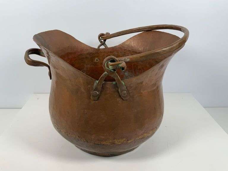 Handmade Copper Cauldron with Handles