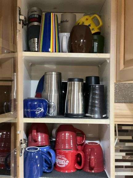 Mugs, Travel Tumblers, and Creamer
