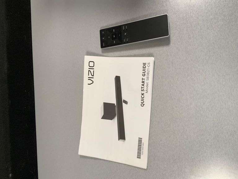 Vizio Soundbar System with Subwoofer, Remote, and Quick Start Guide