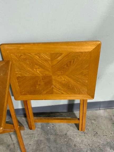 Wooden Folding Tray Tables