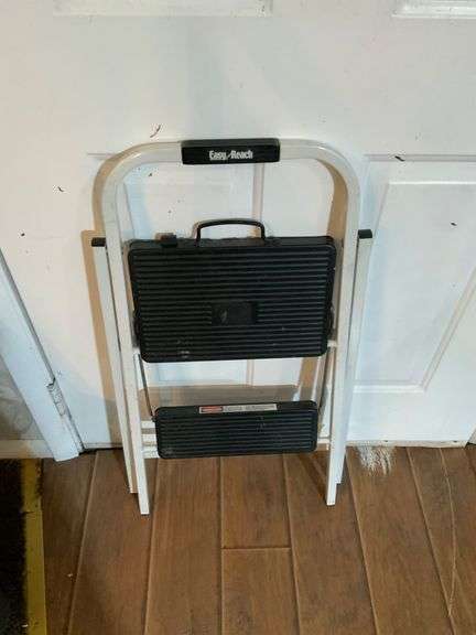 Easy-Reach Folding Step Stool With Two Steps
