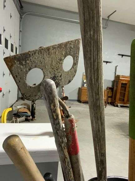 Hand Tools in Plastic Can