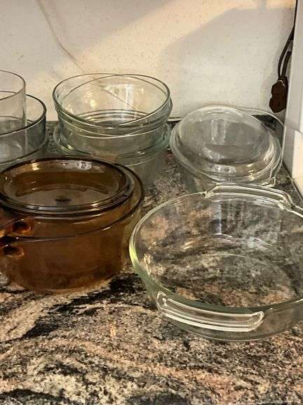 Clear and Amber Glass Cookware