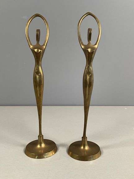 Vintage Brass Ballerina Figurines