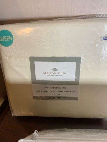 Queen-Size Sheet Sets by Laura Ashley, Ralph Lauren, Cannon and Maison D’Or