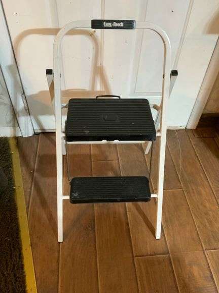 Easy-Reach Folding Step Stool With Two Steps