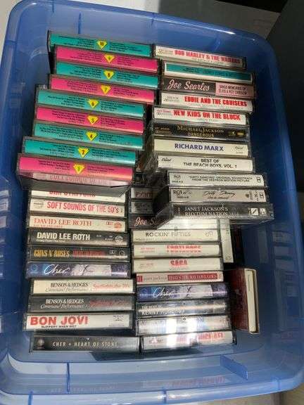 Large Lot of CDs and Cassette Tapes
