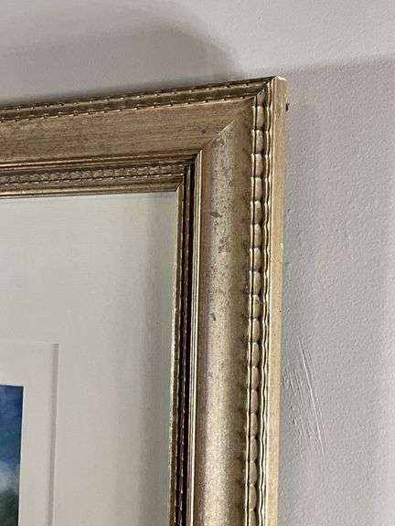 Framed Painting by Shaumin Liu, 31” x 19.5”
