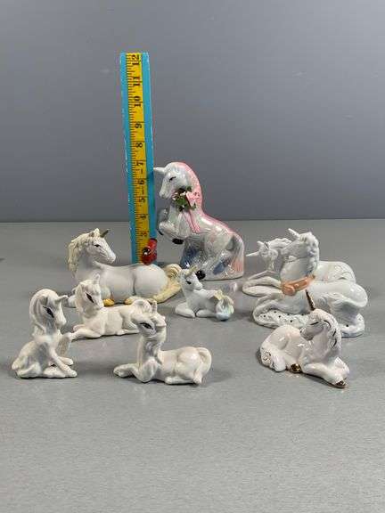Ceramic and Porcelain Unicorn Figurines