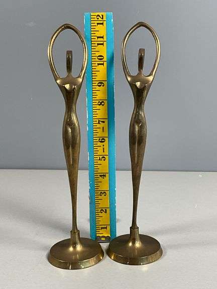 Vintage Brass Ballerina Figurines