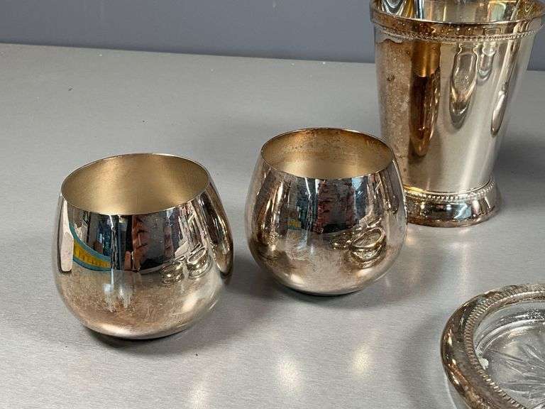 Silver-Plated and Silver Toned Drinkware and Accessories