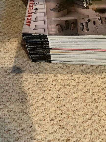 Architectural Digest Magazines Dating Back to April 1979, Incomplete Set