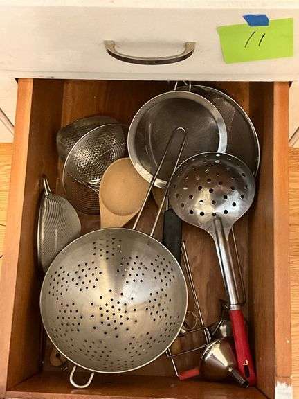 Kitchen Utensils and Tools in Two Drawers