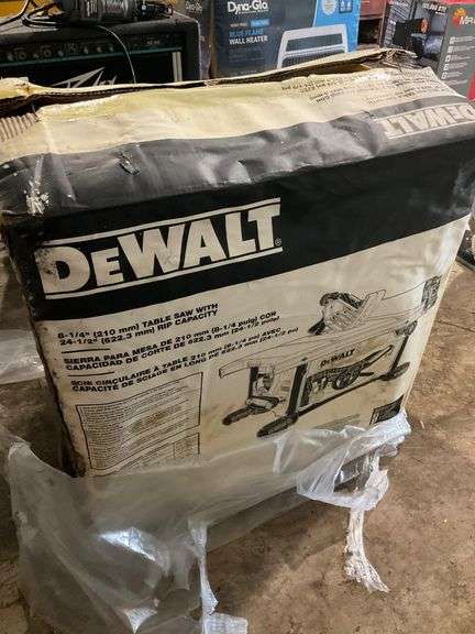 DeWalt 8-1/4 Inch Table Saw with Stand in Original Box