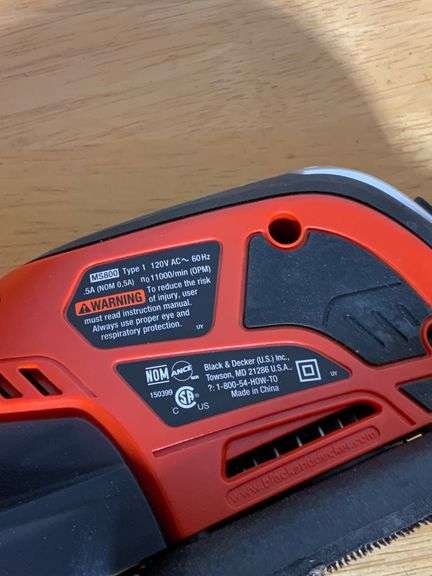 Black & Decker Mouse Electric Detail Sander, Model MS800