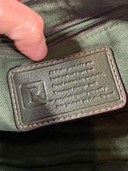 Relic Green Shoulder Bag with Interior Zip Pocket