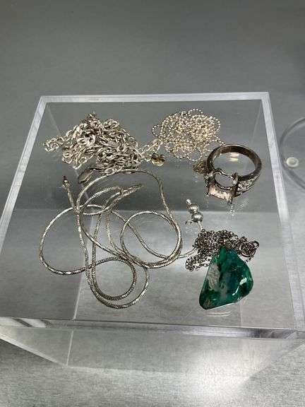 Scrap Sterling Silver Jewelry Marked 925, 26.37g