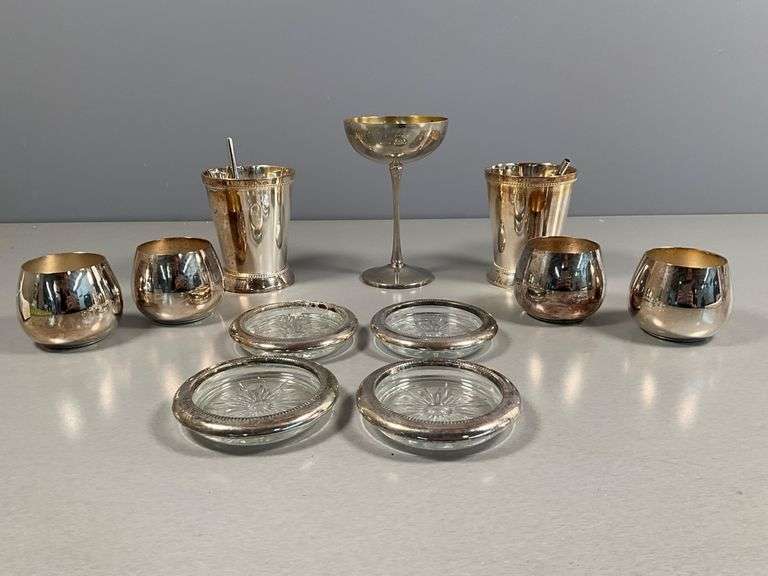 Silver-Plated and Silver Toned Drinkware and Accessories