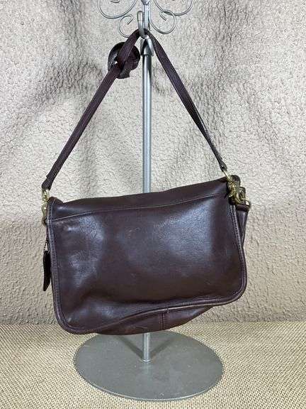 Coach Brown Leather Crossbody Bag with Adjustable Strap