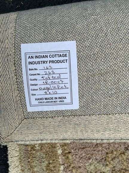 8′ x 10′ Handmade Tufted Rug from India