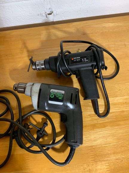 Two Black & Decker Drills, Model 1031-10 and 7191, 120V
