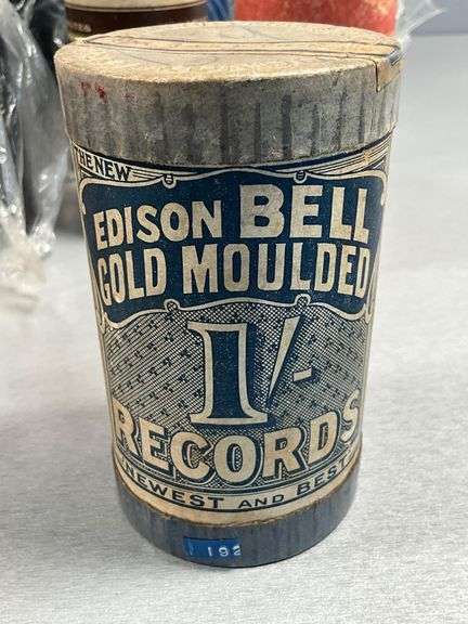 40 Edison Cylinder Phonograph Records Some With Original Canisters