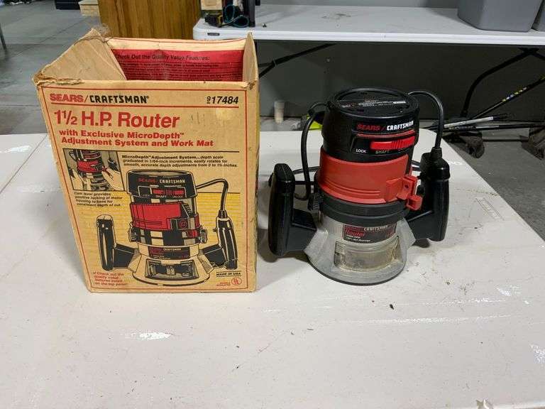 Sears Craftsman 1.5 HP Router with Original Box