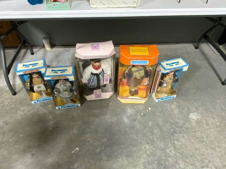 Porcelain Dolls, Boxes, and Doll Accessories