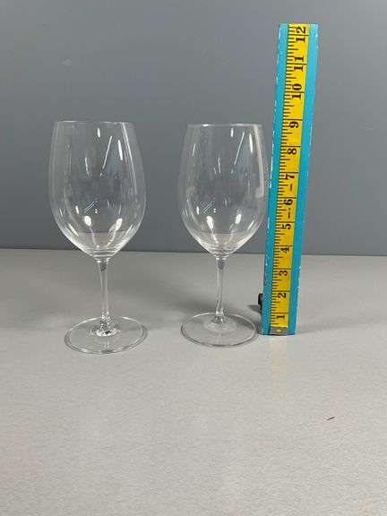 Vintage Claus Josef Riedel Crystal Wine Glasses, Set of Two