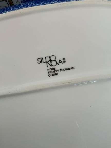 Studio Nova Frosty Snowman Divided Serving Dish Set