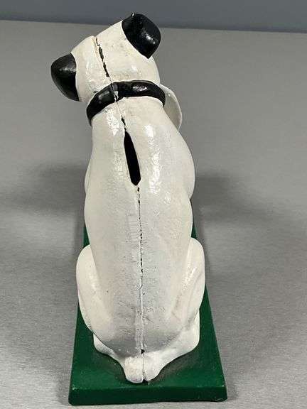 Cast Iron Dog with Phonograph Bank
