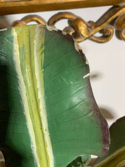 Handcrafted Wooden Palm Sculpture with Removable Leaves