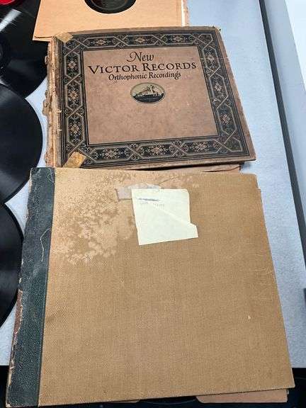 Over 30 Vintage 78 RPM Records with Assorted Labels and Sleeves