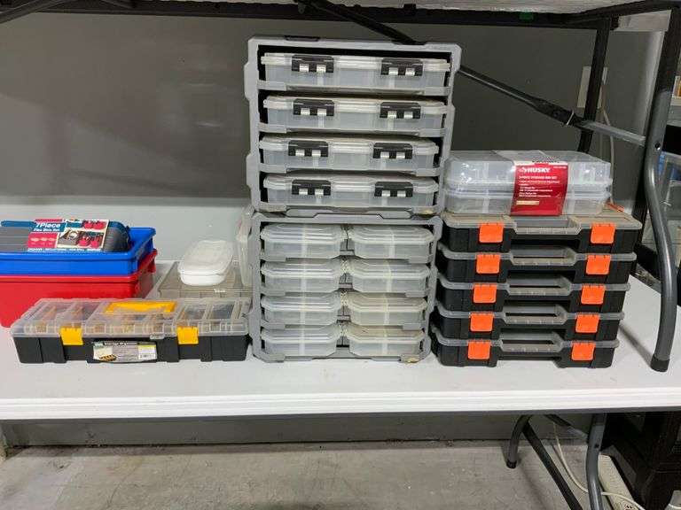 Plastic Storage Bins and Organizers, Including Husky and Other Brands