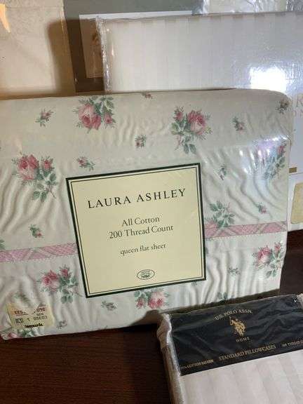 Queen-Size Sheet Sets by Laura Ashley, Ralph Lauren, Cannon and Maison D’Or