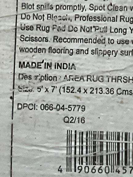Threshold 100% Wool Area Rug, 5′ x 7′, Made in India